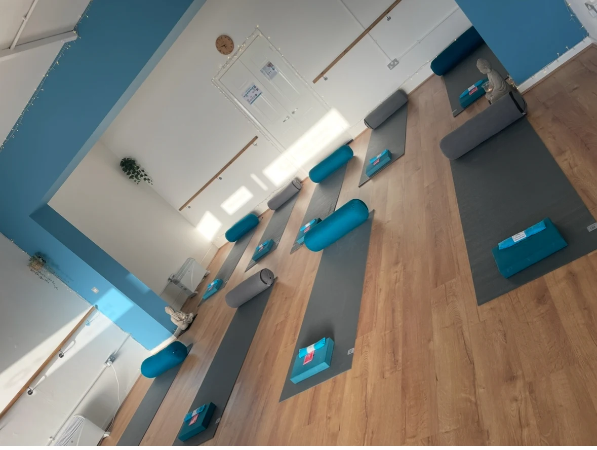 Inside view of Toni Marie Yoga Studio in Atherton, Wigan – calm welcoming space
