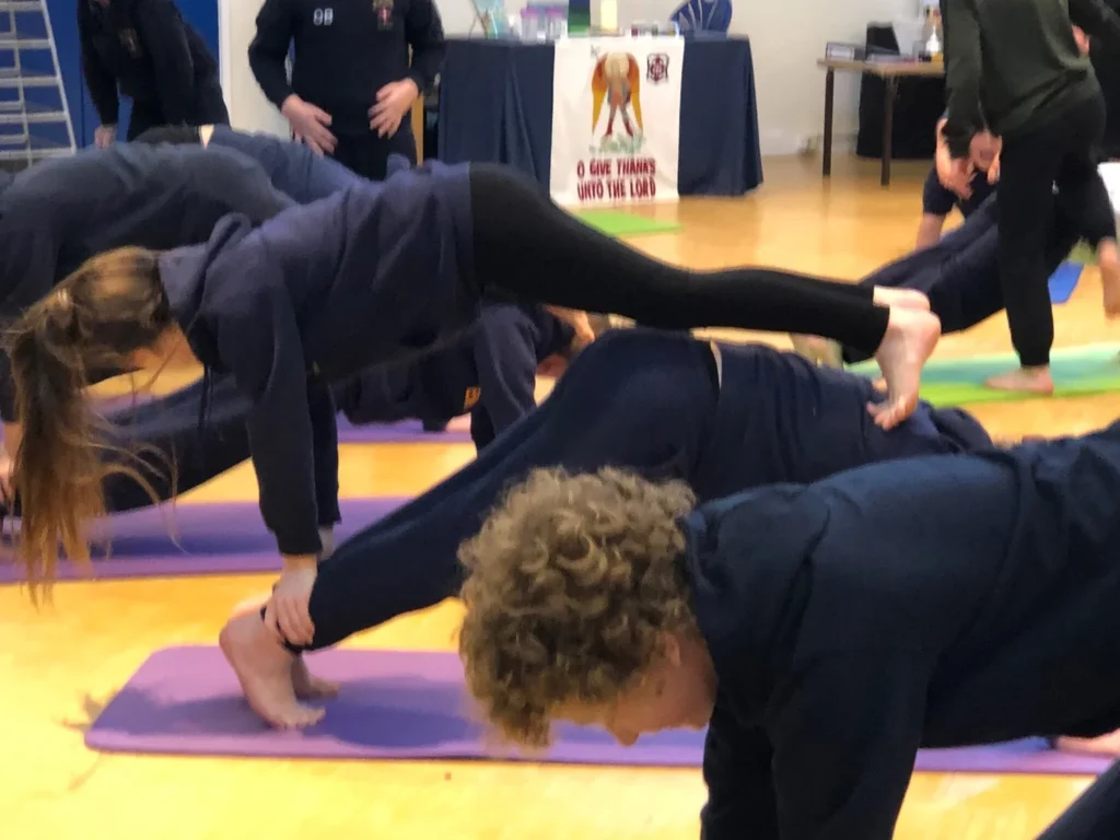 Yoga in education session delivered by Toni Marie Yoga in Atherton schools