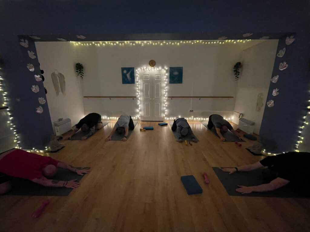 IMG_9273 Gentle men’s yoga session for mobility and balance in Atherton, Wigan